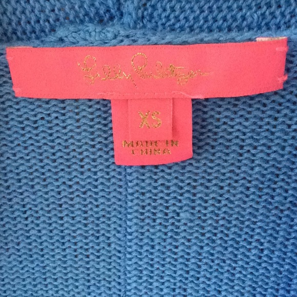 NWOT - Lilly Pulitzer Blue Cardigan Sweater - XS - Picture 3 of 6